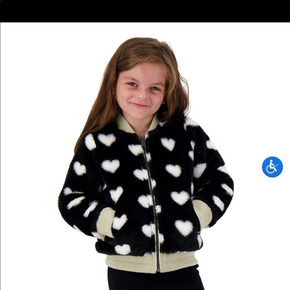 🔥Andy & Evan Girls Reversible Bomber Jacket 3T 2 in 1 - Picture 4 of 9